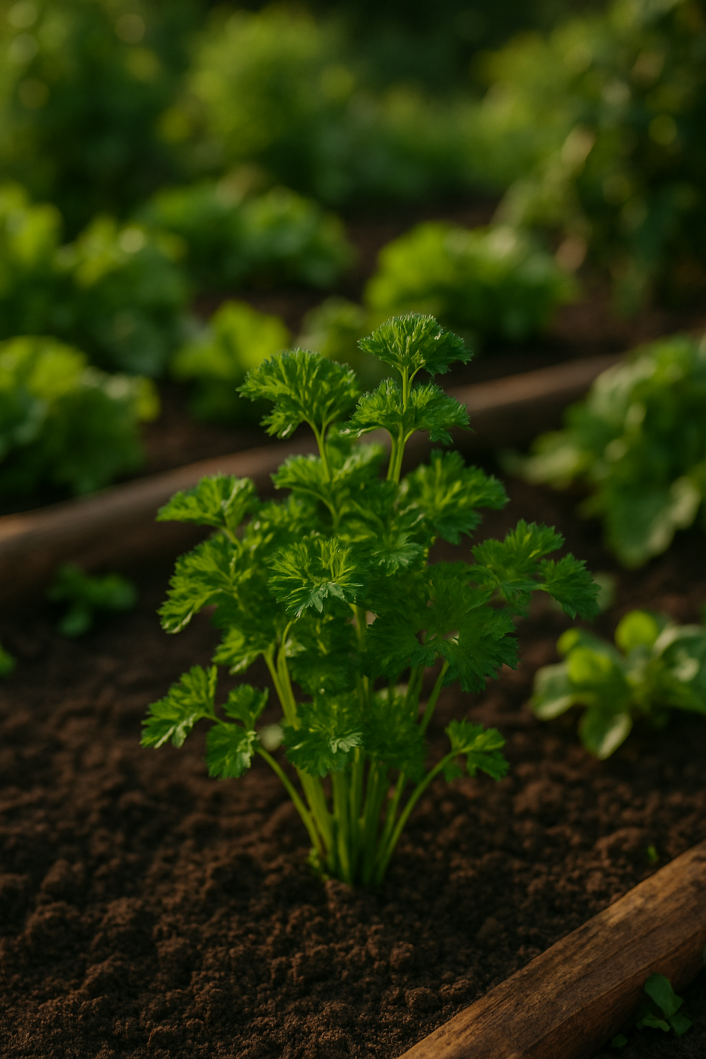 Persil au jardin
